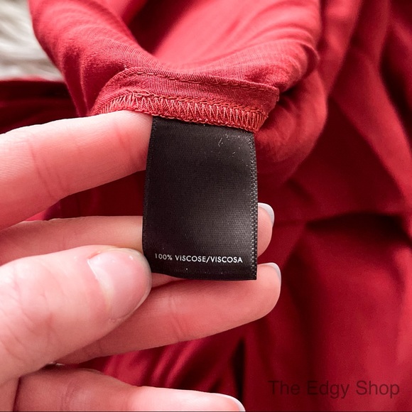 Ann Taylor | Mock Neck Cold Shoulder Top - Picture 7 of 8